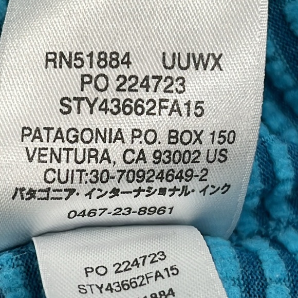 Patagonia  Capilene Thermal Weight Half Zip in Blue XL - Picture 14 of 16